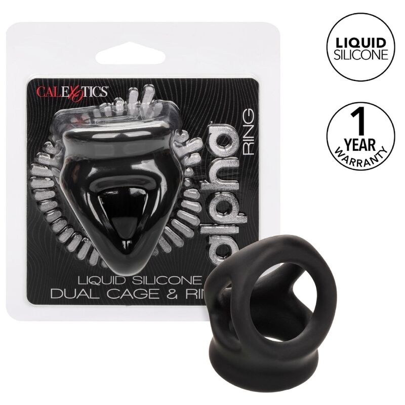 CALEXOTICS - ALPHA ANEL DE GAIOLA DUPLA PRETO - Toys "n" Us