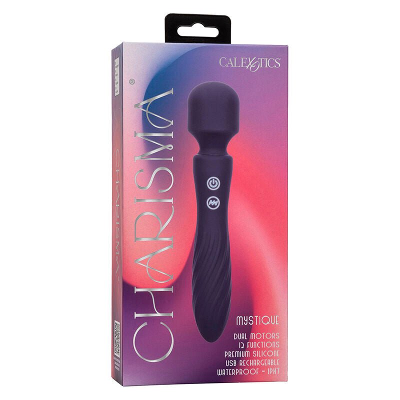 CALEXOTICS - CHARISMA MYSTIQUE MASSAGER DUAL MOTORS 12 FUNCTIONS 20,5 CM X 4.5 CM PURPLE - Toys "n" Us