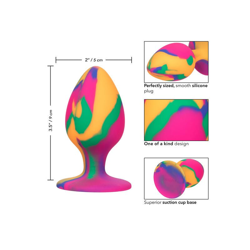 CALEXOTICS - CHEEKY GRANDE PLUG TIE - DYE ANAL - Toys "n" Us