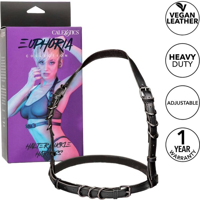 CALEXOTICS - EUPHORIA ARNÊS DE FIVELA HALTER PRETO - Toys "n" Us