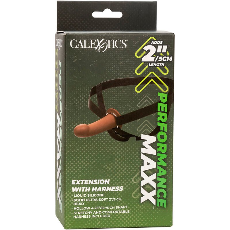 CALEXOTICS - EXTENSO PERFORMANCE MAXX COM ARNÊS PELE MARROM - Toys "n" Us