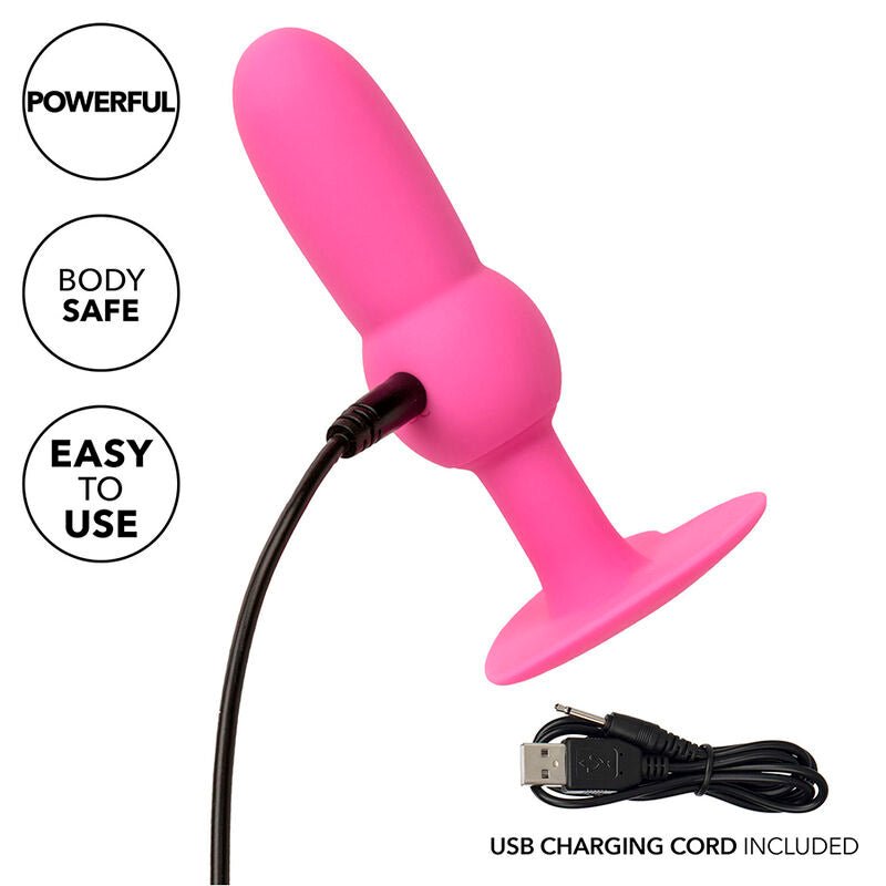 CALEXOTICS - FIRST TIME ANAL PLUG BEADED PROBE 10 VIBRATIONS PINK - Toys "n" Us
