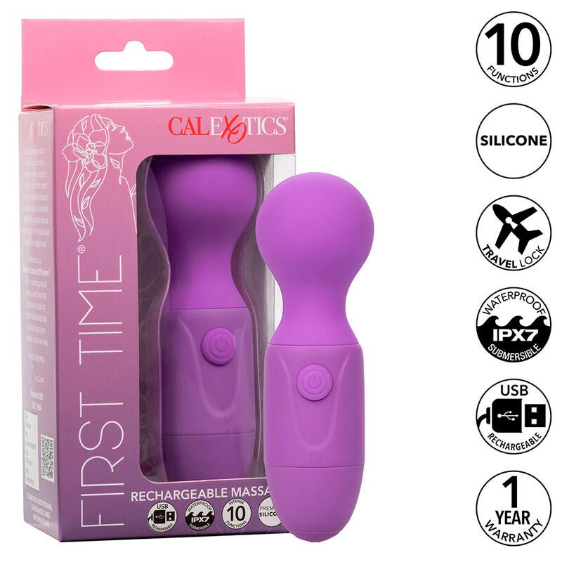 CALEXOTICS - FIRST TIME RECHARGEABLE MASSAGER 10 VIBRATIONS PURPLE - Toys "n" Us