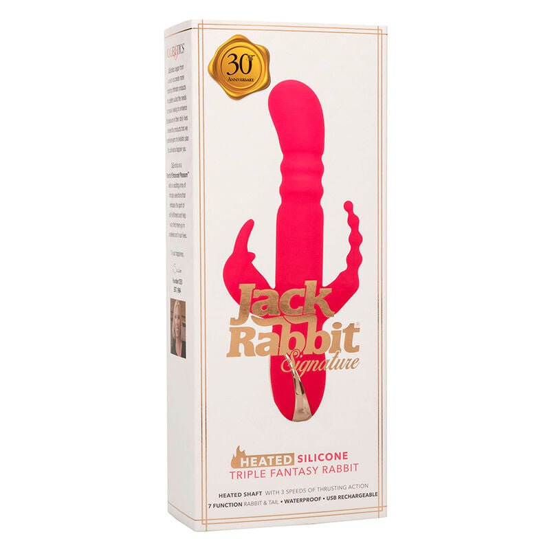 CALEXOTICS - JACK FANTASY TRIPLE HEATED VIBRATOR RABBIT PINK - Toys "n" Us