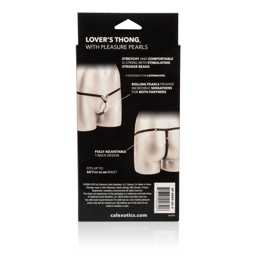 CALEXOTICS - LOVERS TANGA W. PÉROLAS DE PRAZER - Toys "n" Us