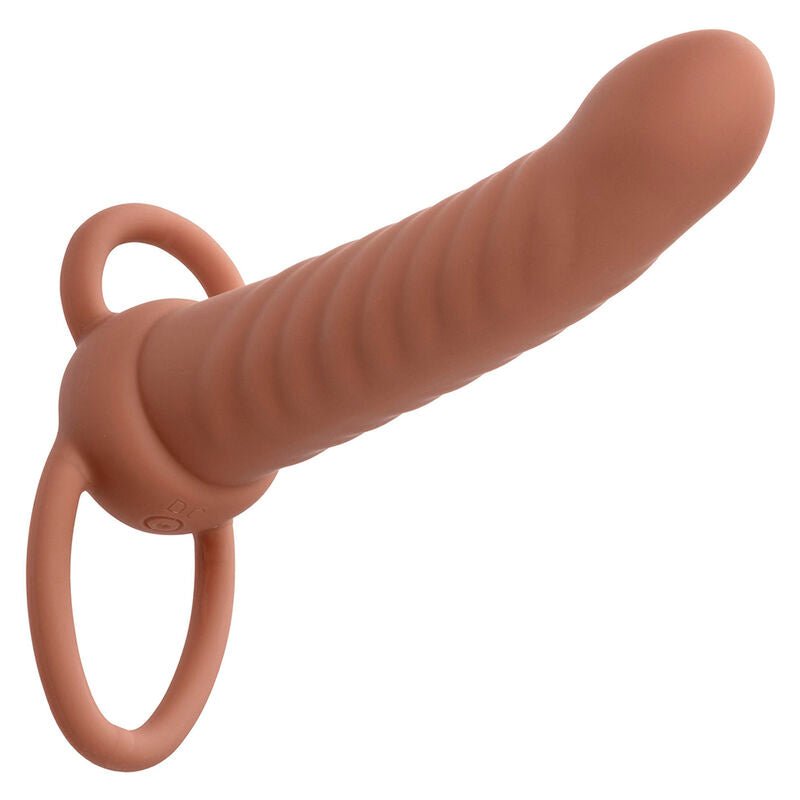 CALEXOTICS - MAXX RIBBED DUAL PENETRATOR 10 VIBRATIONS BROWN - Toys "n" Us