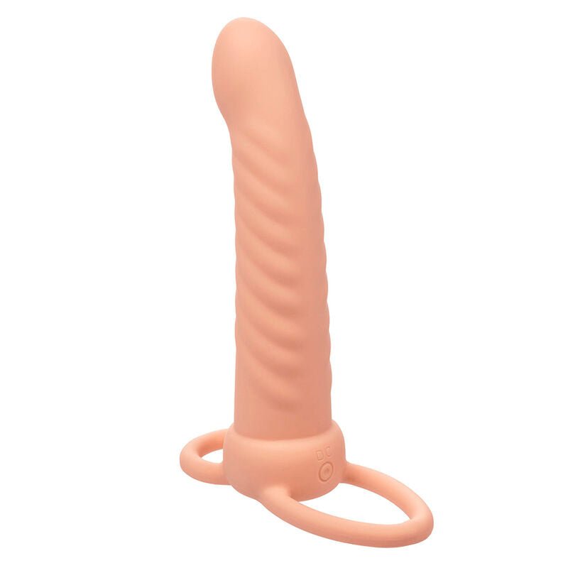 CALEXOTICS - MAXX RIBBED DUAL PENETRATOR 10 VIBRATIONS FLESH - Toys "n" Us