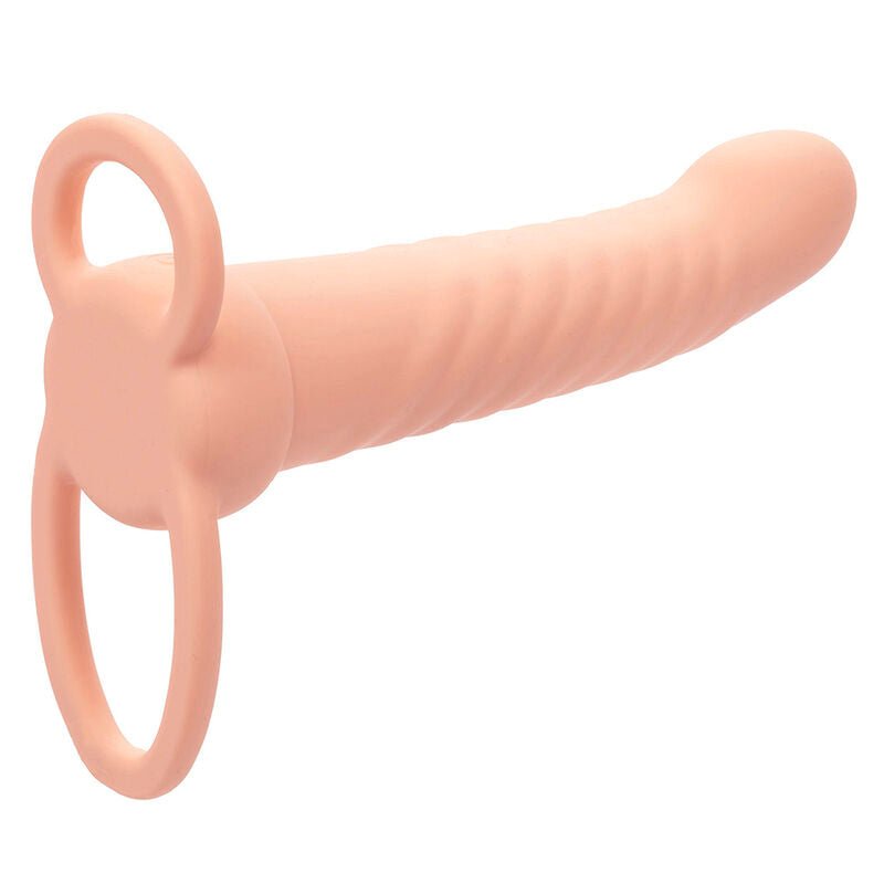 CALEXOTICS - MAXX RIBBED DUAL PENETRATOR 10 VIBRATIONS FLESH - Toys "n" Us