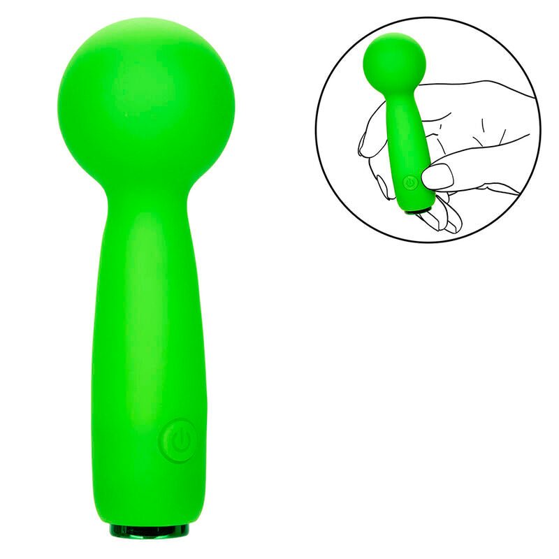 CALEXOTICS - NEON VIBES THE BUBBLY VIBE MINI MASSAGER 10 VIBRATIONS GREEN - Toys "n" Us