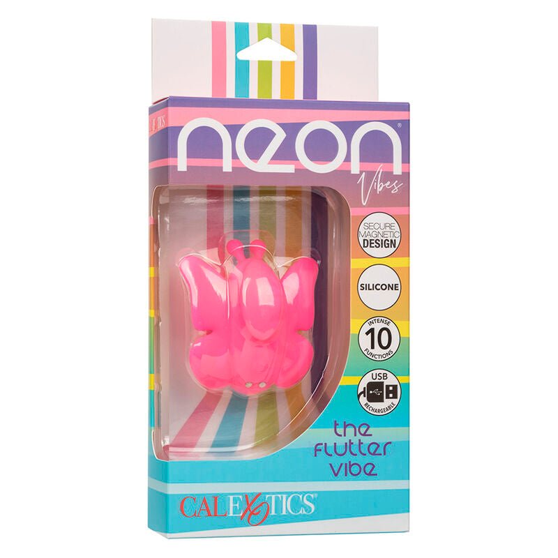 CALEXOTICS - NEON VIBES THE FLUTTER VIBE STIMULATOR 10 VIBRATIONS PINK - Toys "n" Us