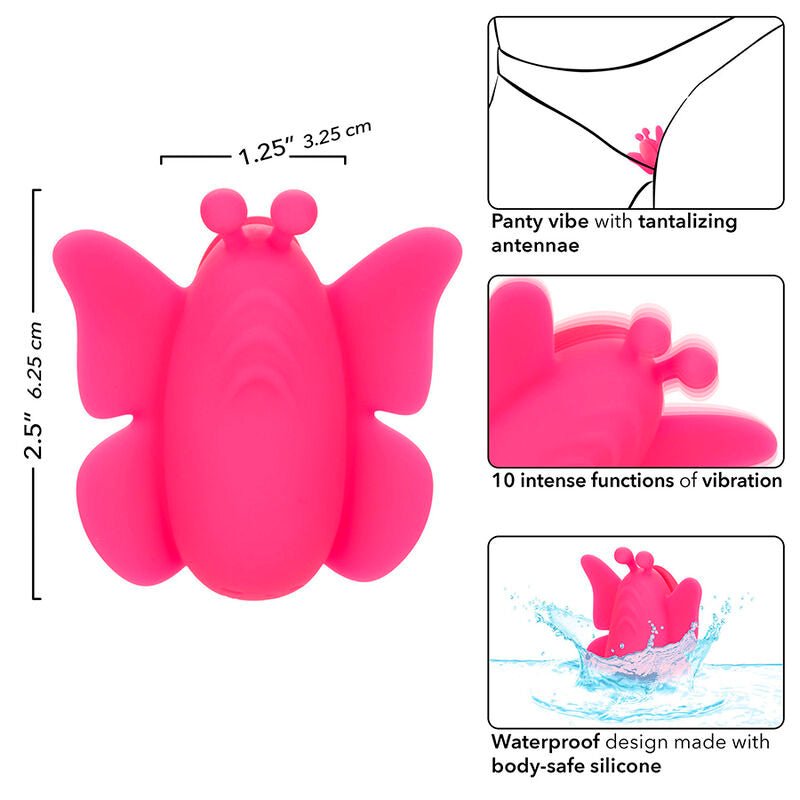 CALEXOTICS - NEON VIBES THE FLUTTER VIBE STIMULATOR 10 VIBRATIONS PINK - Toys "n" Us