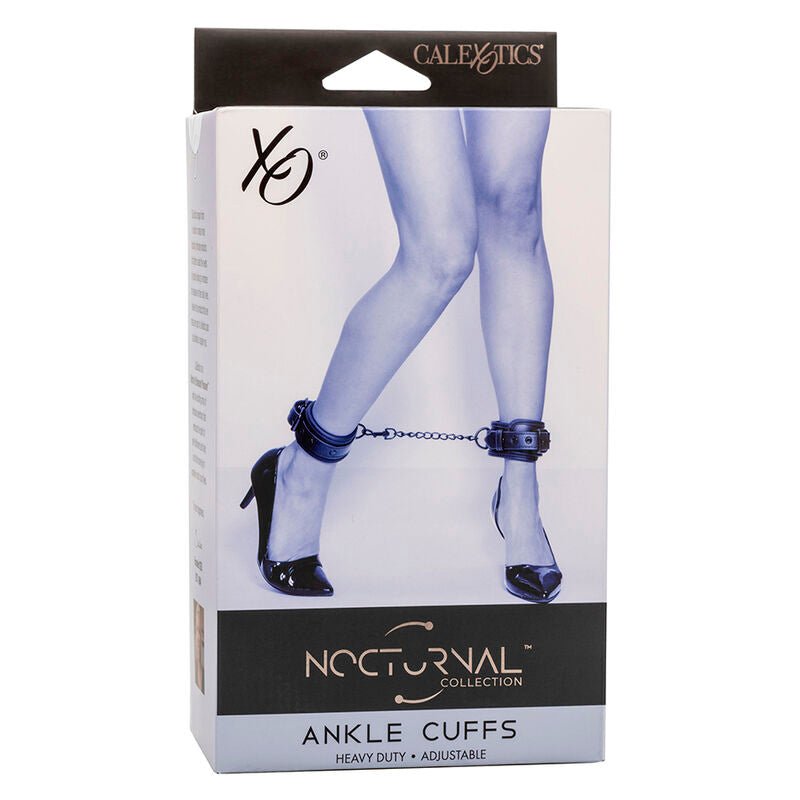 CALEXOTICS - NOCTURNAL ANKLE CUFFS LEATHER ADJUSTABLE BLACK - Toys "n" Us