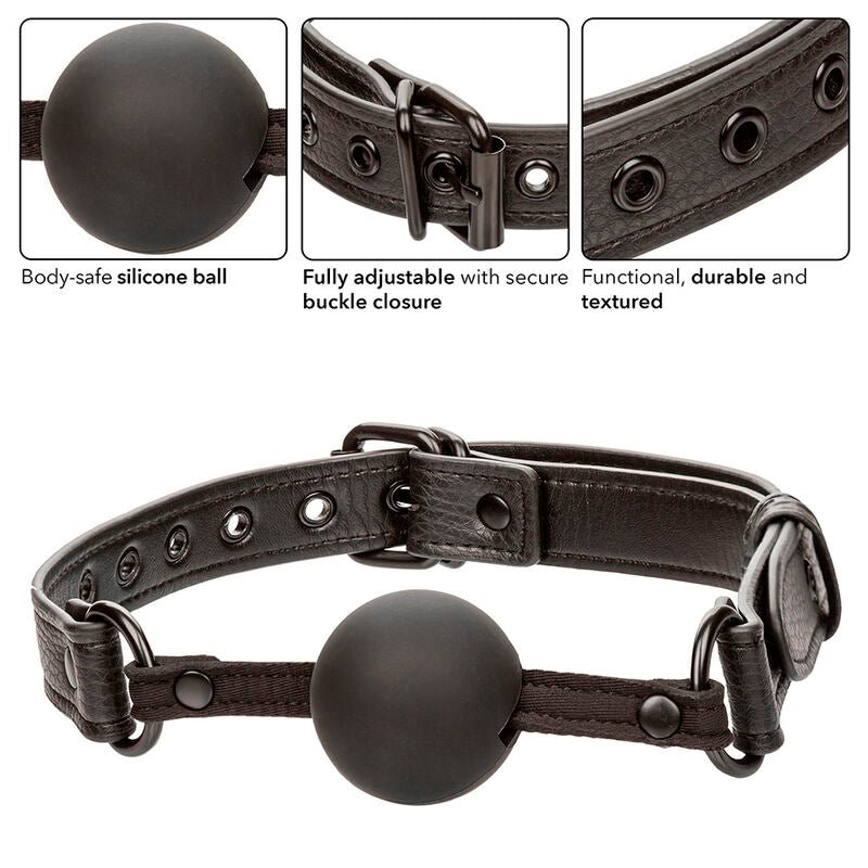 CALEXOTICS - NOCTURNAL BALL GAG SILICONE BLACK - Toys "n" Us