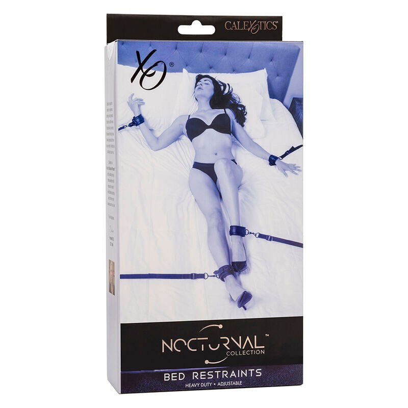 CALEXOTICS - NOCTURNAL BED RESTRAINTS LEATHER ADJUSTABLE BLACK - Toys "n" Us