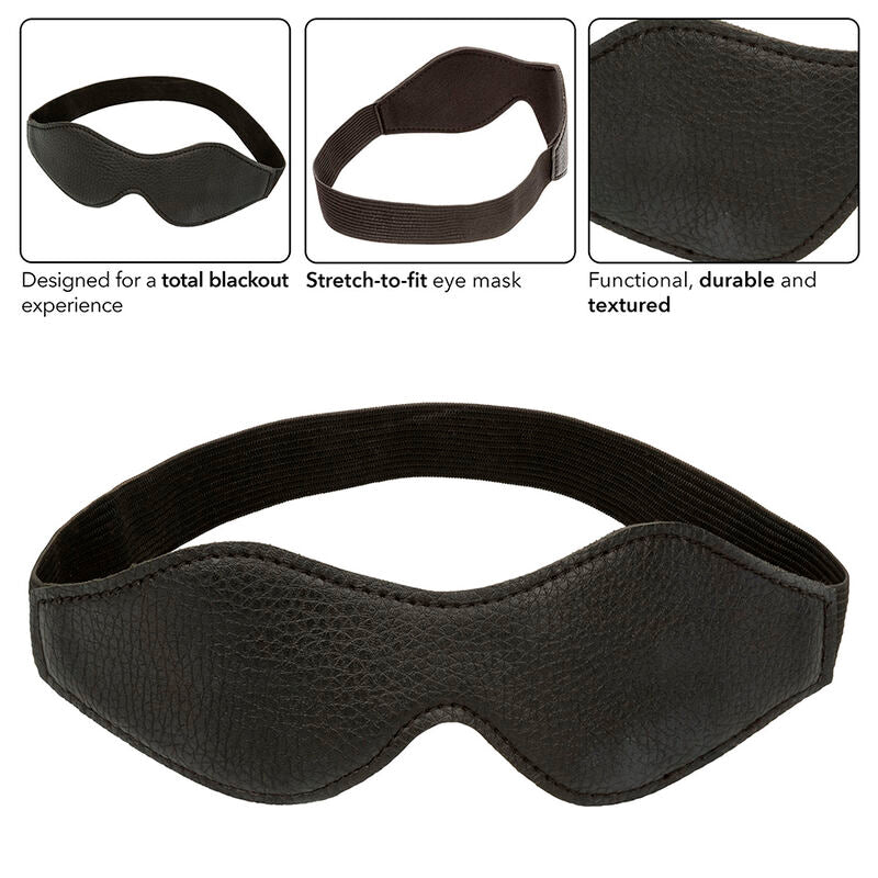 CALEXOTICS - NOCTURNAL EYE MASK PVC LEATHER BLACK - Toys "n" Us