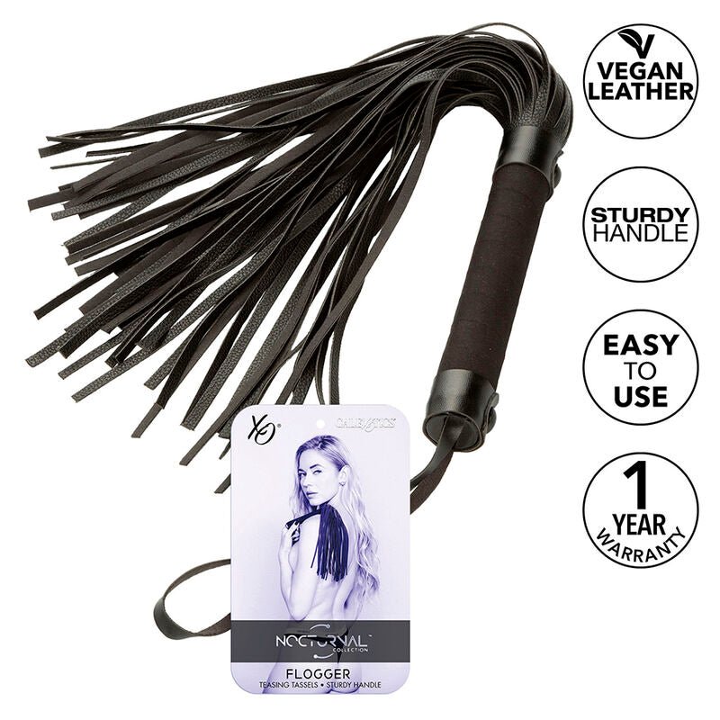 CALEXOTICS - NOCTURNAL FLOGGER LEATHER BLACK - Toys "n" Us