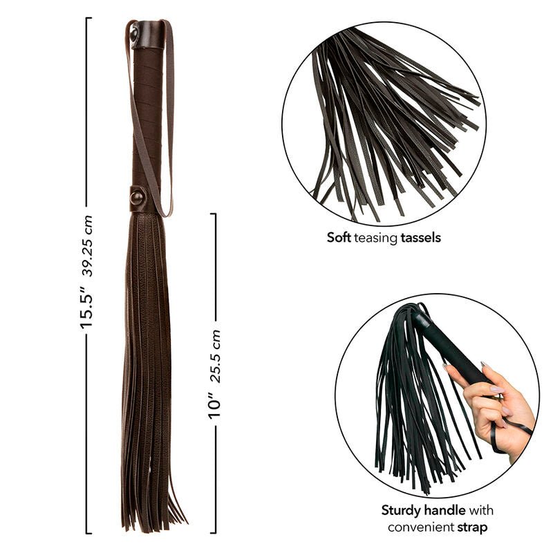 CALEXOTICS - NOCTURNAL FLOGGER LEATHER BLACK - Toys "n" Us