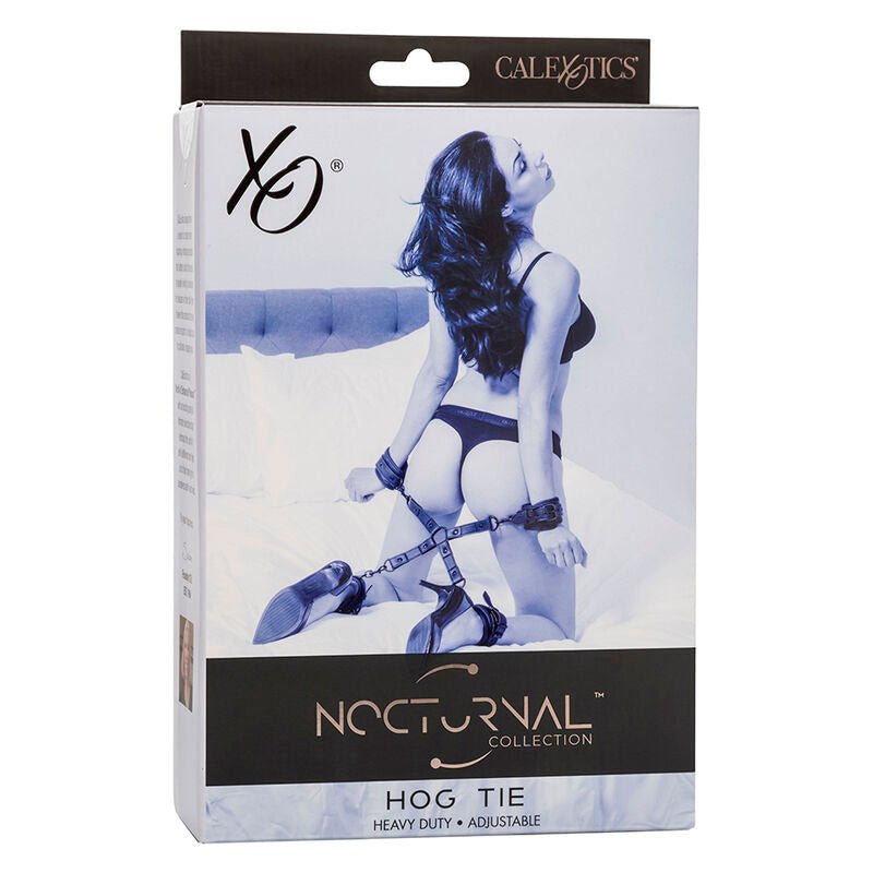 CALEXOTICS - NOCTURNAL HOG TIE CONNECTOR CUERO AJUSTABLE BLACK - Toys "n" Us