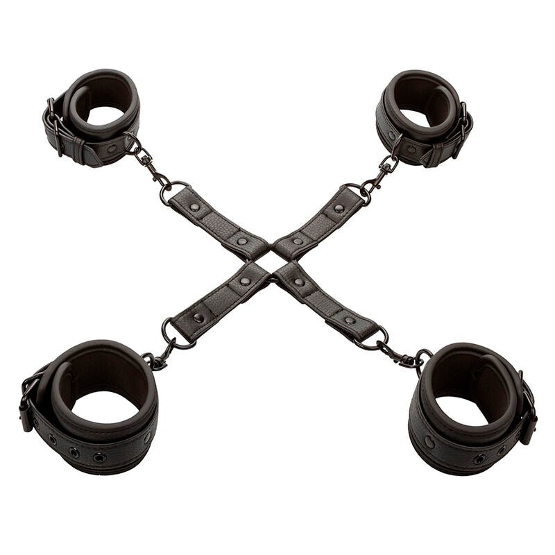 CALEXOTICS - NOCTURNAL HOG TIE CONNECTOR CUERO AJUSTABLE BLACK - Toys "n" Us