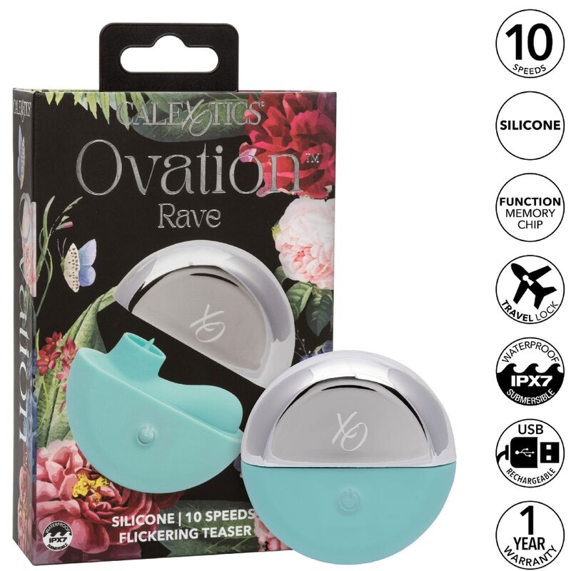 CALEXOTICS - OVATION ESTIMULADOR RAVE AQUA GREEN - Toys "n" Us