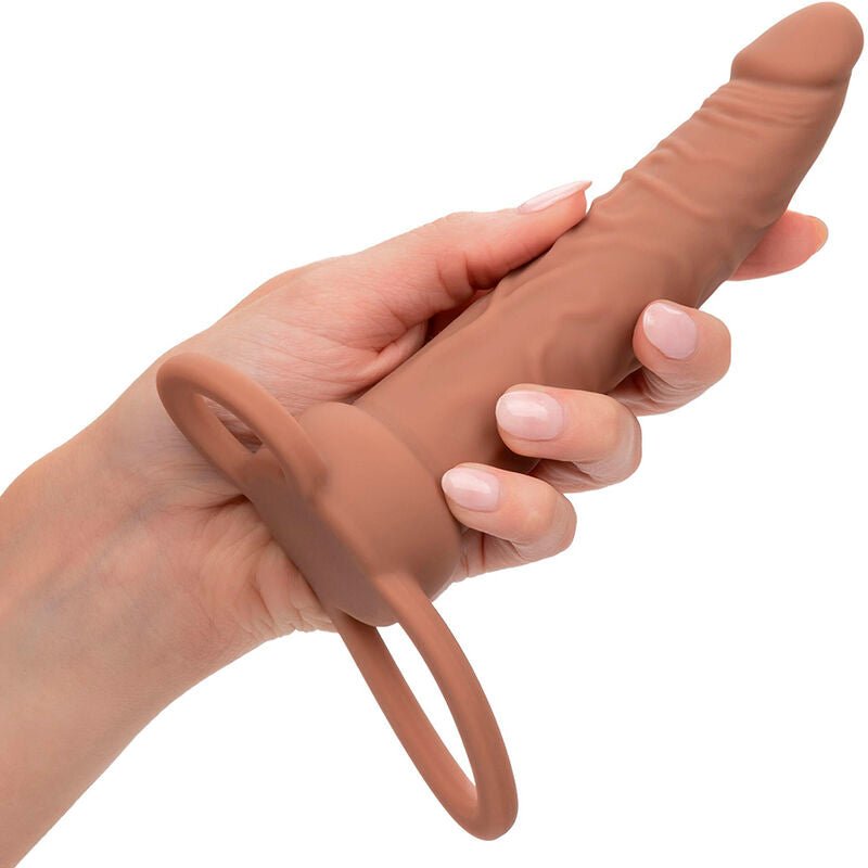 CALEXOTICS - PERFORMANCE MAXX RECHARGABLE DUAL PENETRATOR BROWN SKIN - Toys "n" Us