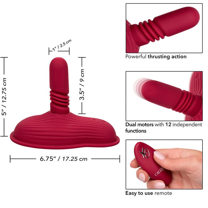 CALEXOTICS - RIDER MASSAGER DUPLO MOTOR CONTROLE REMOTO VERMELHO - Toys "n" Us