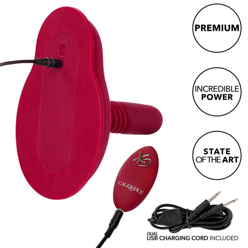 CALEXOTICS - RIDER MASSAGER DUPLO MOTOR CONTROLE REMOTO VERMELHO - Toys "n" Us