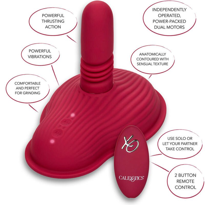 CALEXOTICS - RIDER MASSAGER DUPLO MOTOR CONTROLE REMOTO VERMELHO - Toys "n" Us