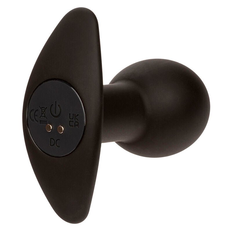 CALEXOTICS - ROCK BOTTOM ANAL PLUG 10 VIBRATIONS SILICONE BLACK - Toys "n" Us