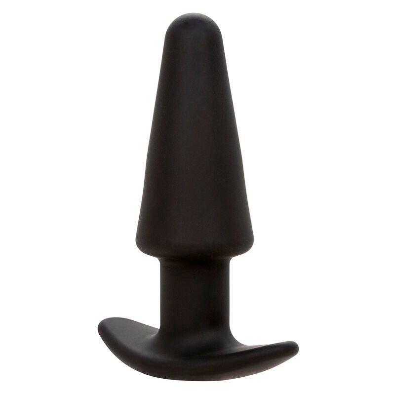 CALEXOTICS - ROCK BOTTOM TAPERED ANAL PLUG 10 VIBRACIONES SILICONE BLACK - Toys "n" Us