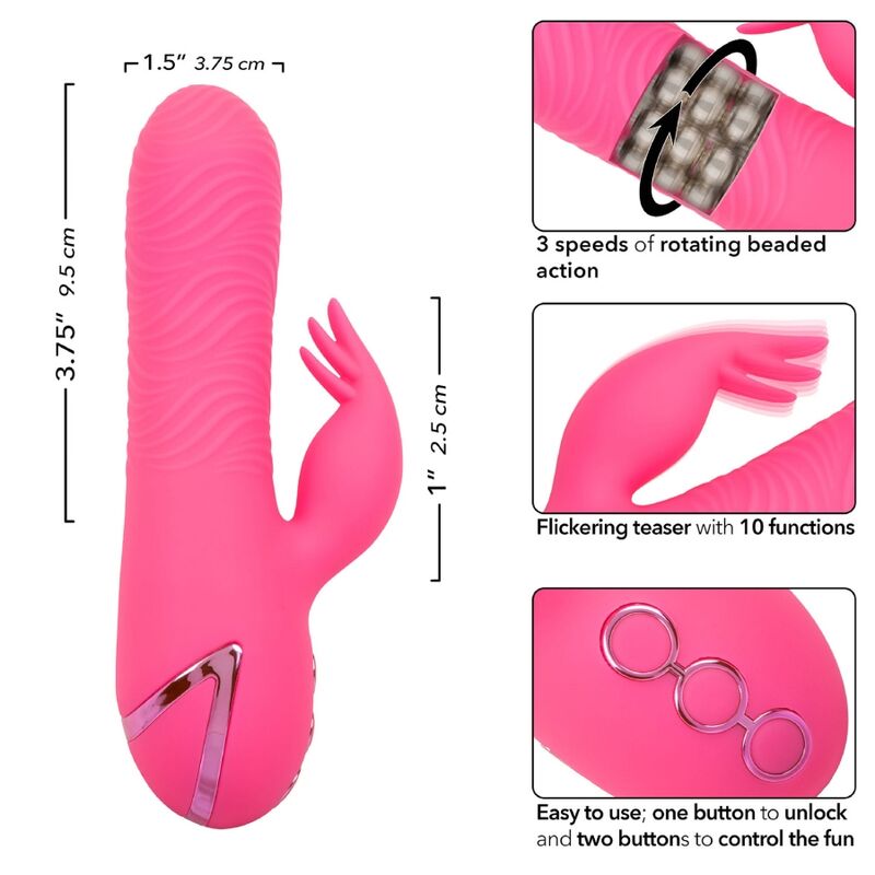 CALEXOTICS - SACRAMENTO SWEETIE VIBRADOR COELHO ROSA POR CALIFORNIA DREAMING - Toys "n" Us