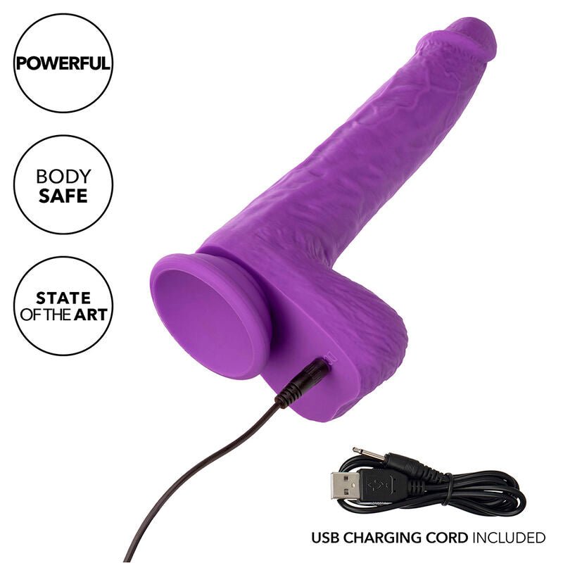 CALEXOTICS - STUDS RECHARGEABLE AND ROTATING VIBRATOR 10 VIBRATIONS PURPLE - Toys "n" Us