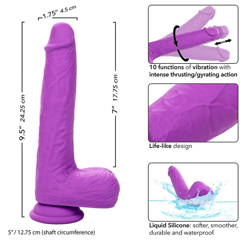CALEXOTICS - STUDS RECHARGEABLE AND ROTATING VIBRATOR 10 VIBRATIONS PURPLE - Toys "n" Us