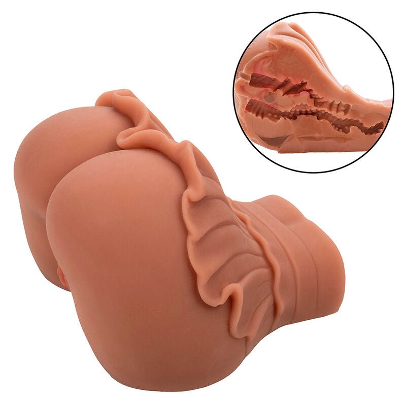 CALEXOTICS - THE HOMECOMING QUEEN DOUBLE REALISTIC MASTURBATOR CARAMEL - Toys "n" Us