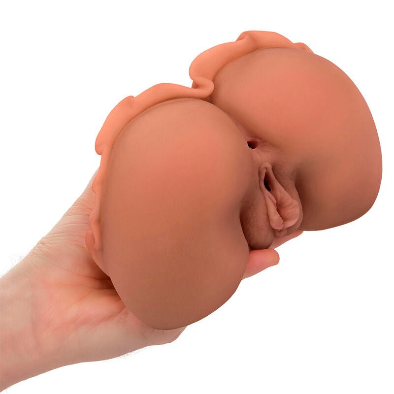 CALEXOTICS - THE HOMECOMING QUEEN DOUBLE REALISTIC MASTURBATOR CARAMEL - Toys "n" Us