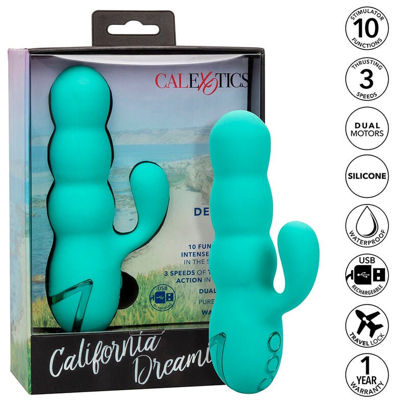 CALEXOTICS - VIBRADOR DEL MAR DIVA RABBIR AQUA GREEN POR CALIFORNIA DREAMING - Toys "n" Us