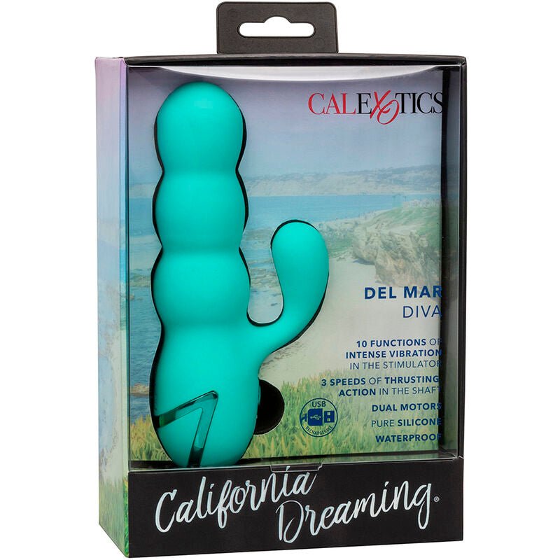 CALEXOTICS - VIBRADOR DEL MAR DIVA RABBIR AQUA GREEN POR CALIFORNIA DREAMING - Toys "n" Us