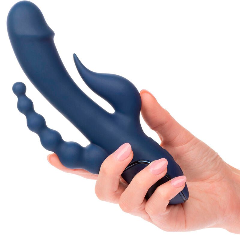 CALEXOTICS - VIBRADOR TRIPLO ORGASM AZUL - Toys "n" Us