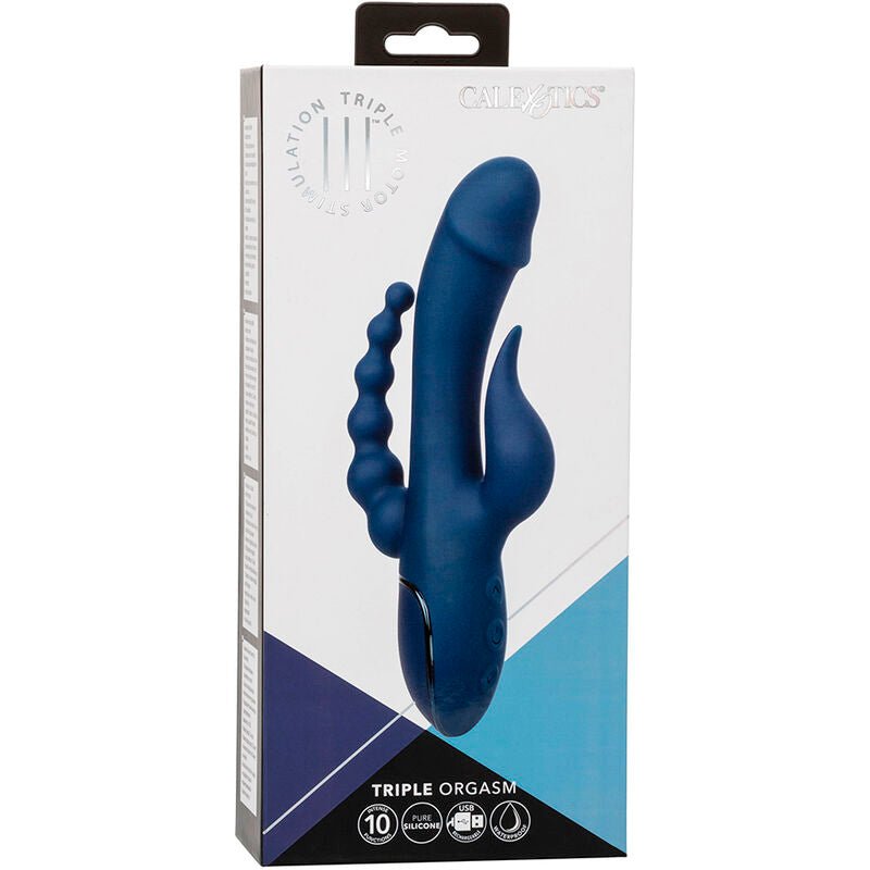 CALEXOTICS - VIBRADOR TRIPLO ORGASM AZUL - Toys "n" Us