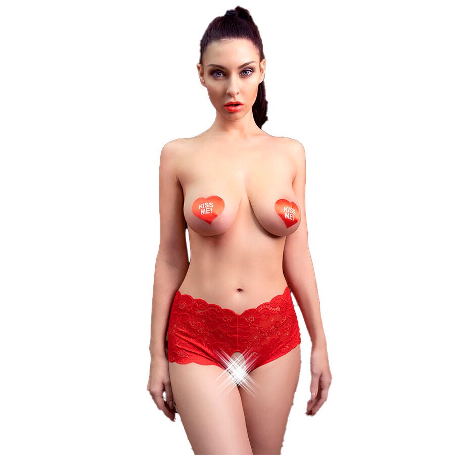 CHILIROSE - CR 4641 CALA CROTCHLESS VERMELHA S/M - Toys "n" Us