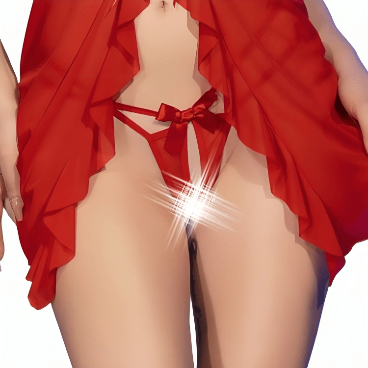 CHILIROSE - CR 4696 BABYDOLL E TANGA VERMELHA S/M - Toys "n" Us