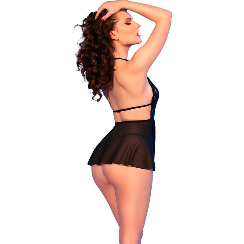 CHILIROSE - CR 4720 BABYDOLL E TANGA PRETA M - Toys "n" Us