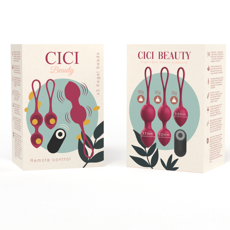 CICI BEAUTY - CONTROLE REMOTO PREMIUM SILICONE 3 VIBRANTES KEGEL BEADS - Toys "n" Us