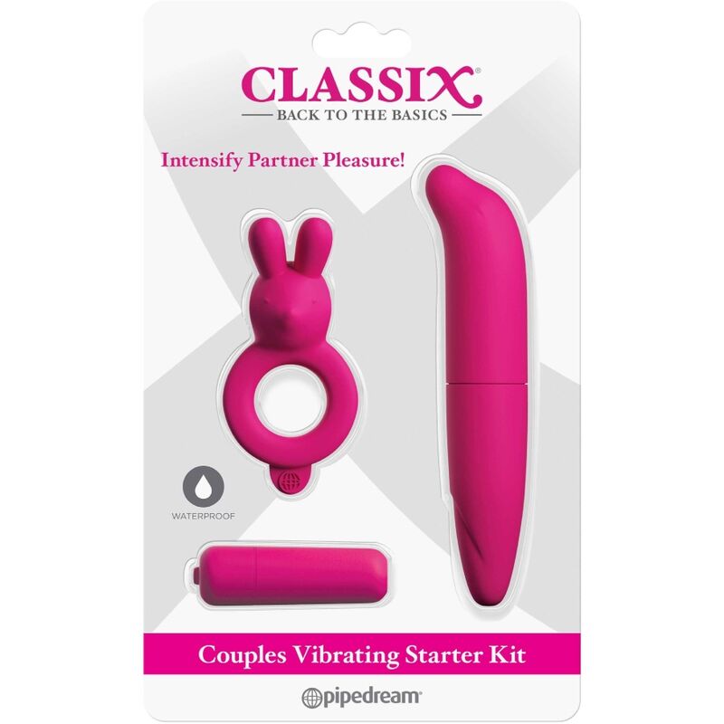 CLASSIX - KIT PARA CASAIS COM ANEL, BALA E ESTIMULADOR ROSA - Toys "n" Us