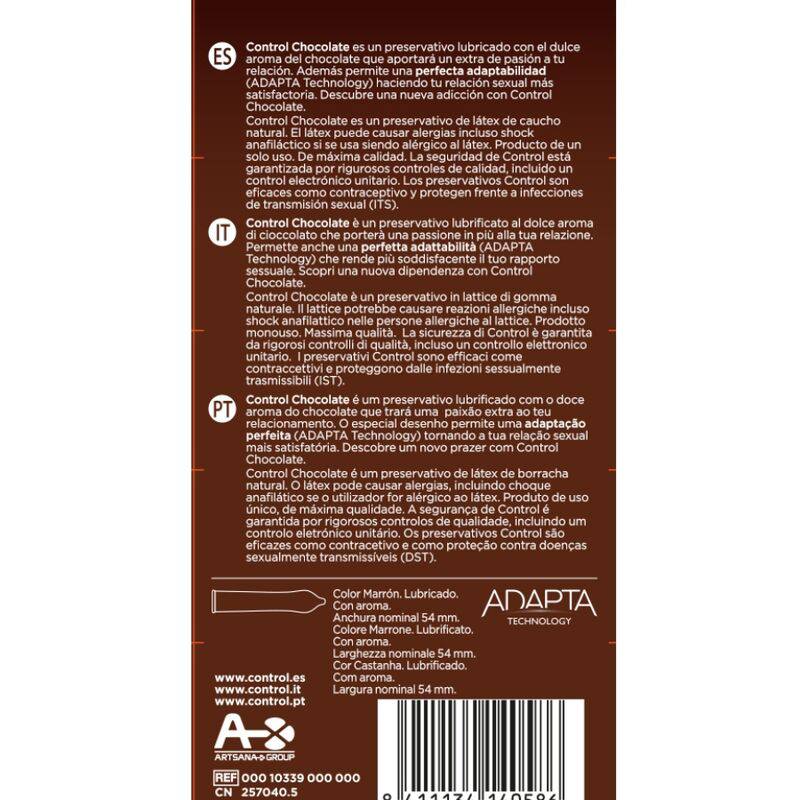 CONTROL - ADAPTA CHOCOLATE CONDOMS 12 UNITS - Toys "n" Us