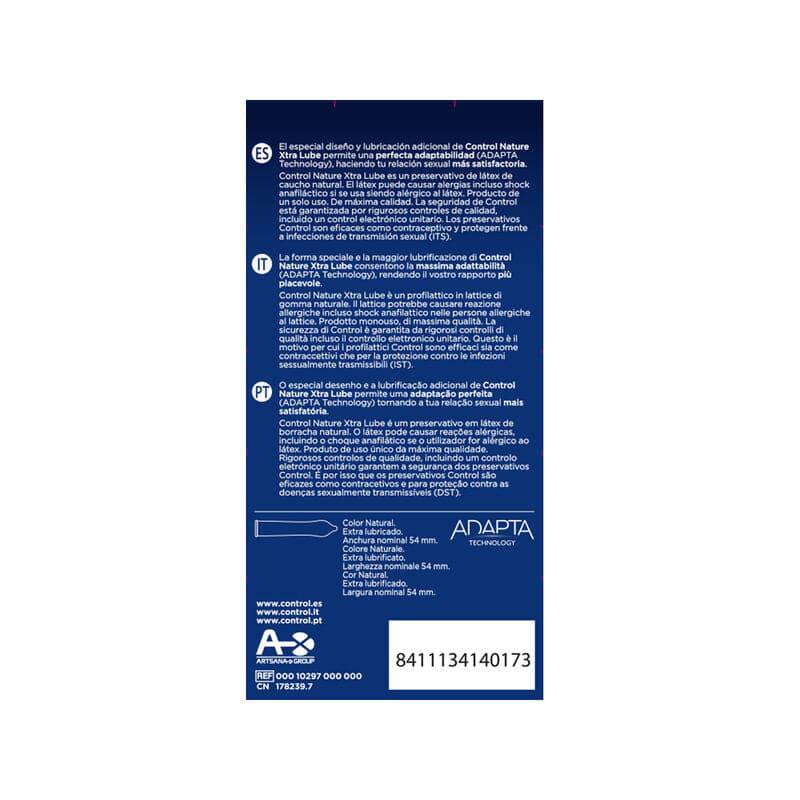 CONTROL - ADAPTA NATURE EXTRALUBE CONDOMS 12 UNITS - Toys "n" Us