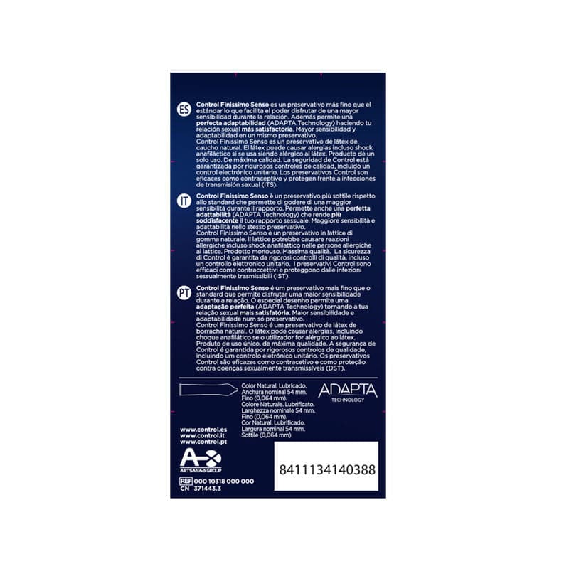 CONTROL - ADAPTA SENSO CONDOMS 12 UNITS - Toys "n" Us