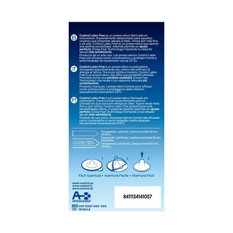 CONTROL - FREE SIN LATEX CONDOMS 5 UNITS - Toys "n" Us