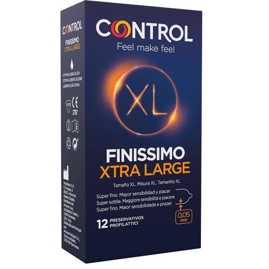 CONTROL - PRESERVATIVOS FINISSIMO XL 12 UNIDADES - Toys "n" Us