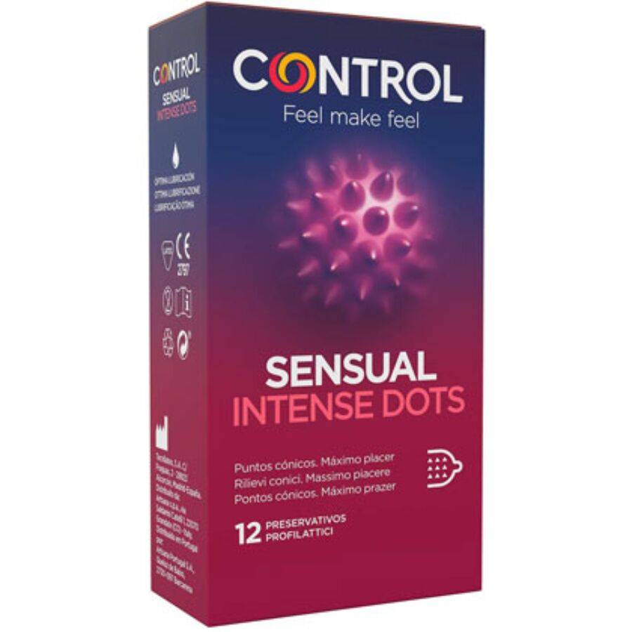 CONTROL - PRESERVATIVOS SPIKE COM PONTAS CÔNICAS 12 UNIDADES - Toys "n" Us